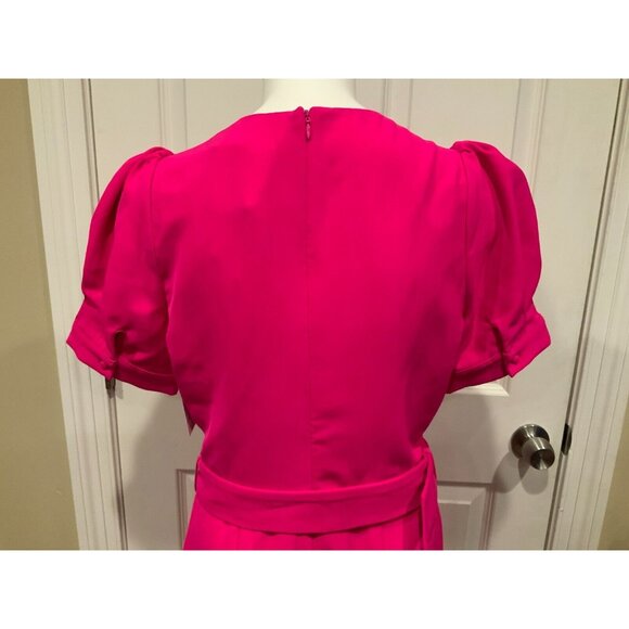 Adelyn Rae Hot Pink Kori Belted Short Sleeve Jumpsuit, Size Medium, NWT! $128 - Picture 9 of 12